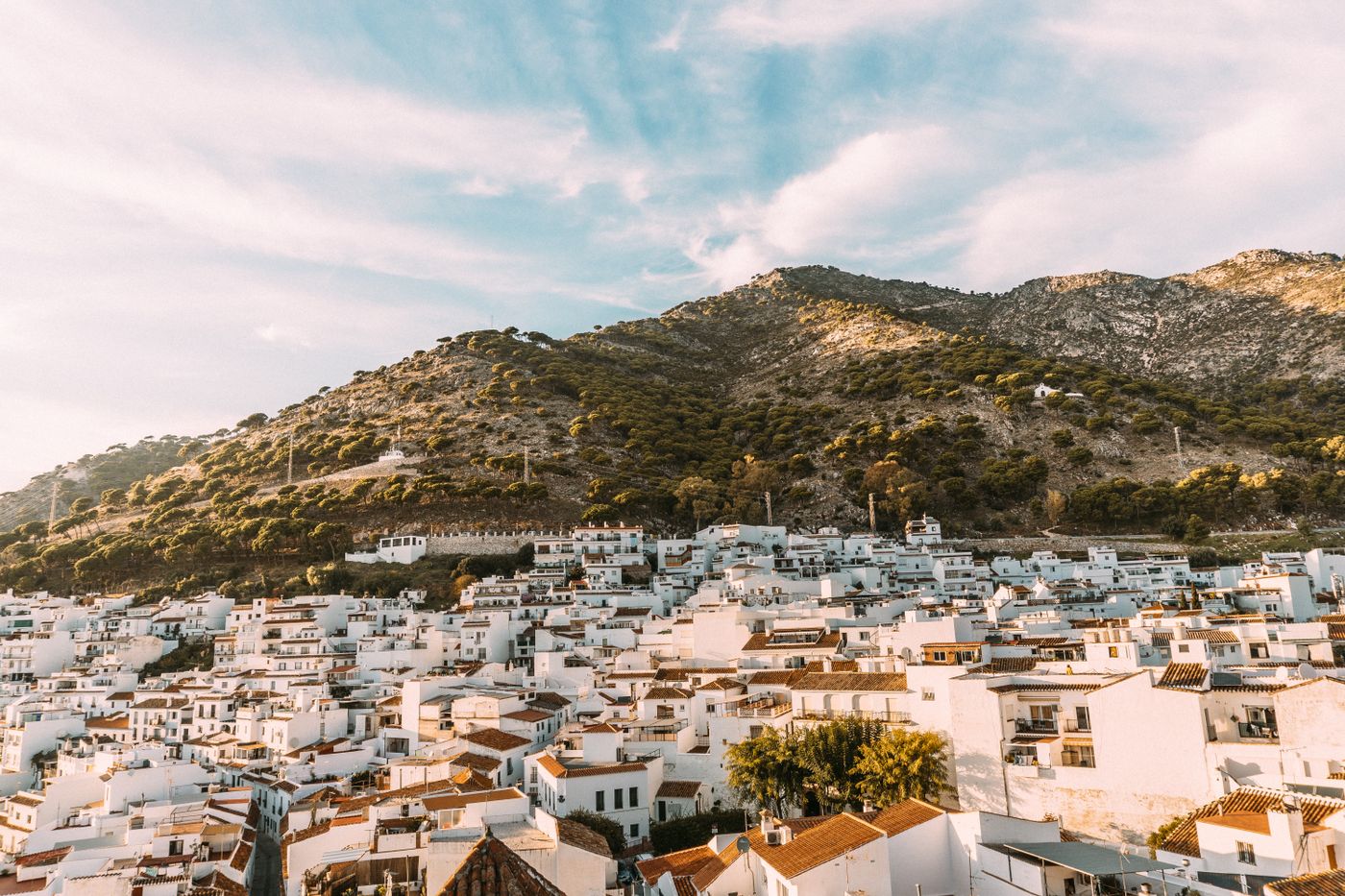 The whitewashed village of Mijas above the Costa del Sol